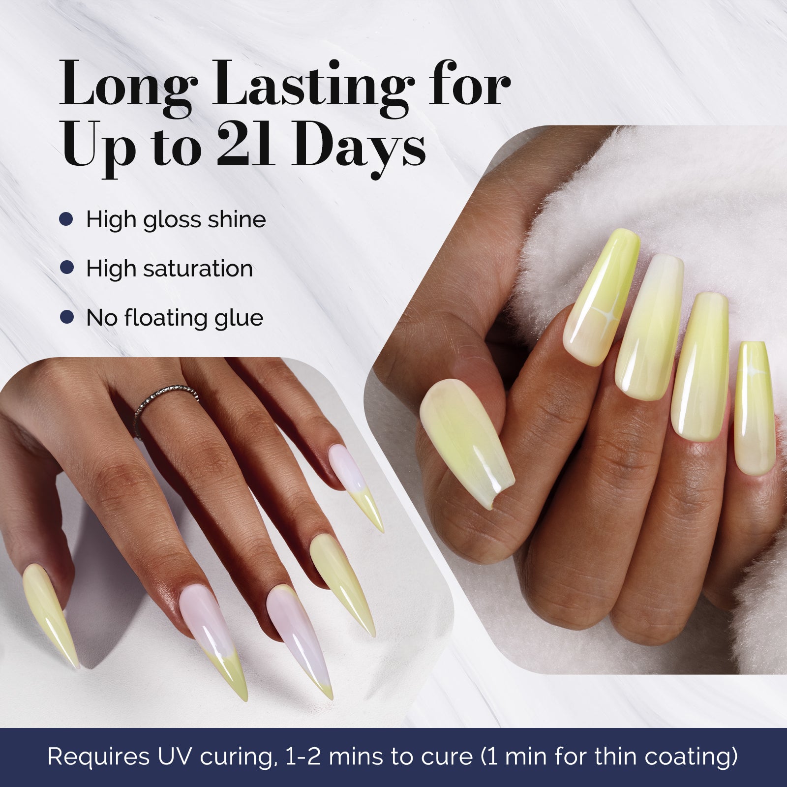 Fleurwee HEMA-Free & HPMA-Free & TPO-Free Gel Nail Polish Plant-based 0.5 fl oz/15ml - P61 Light Hydrangea Green - 图片4