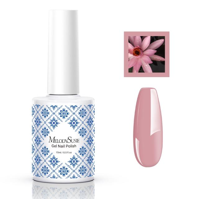 Fleurwee HEMA-Free & HPMA-Free & TPO-Free Gel Nail Polish Plant-based 0.5 fl oz/15ml - P63 Lotus Root Pink