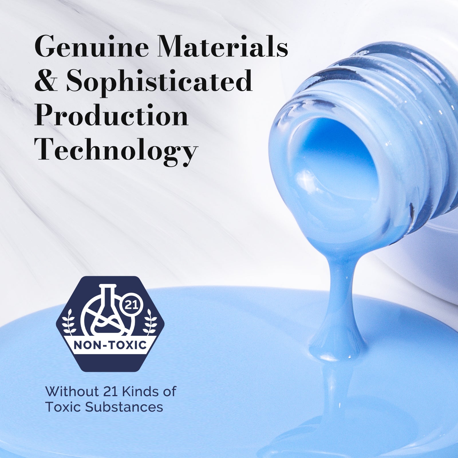 Fleurwee HEMA-Free & HPMA-Free & TPO-Free Gel Nail Polish Plant-based 0.5 fl oz/15ml - P15 Blue Poppy - 图片4