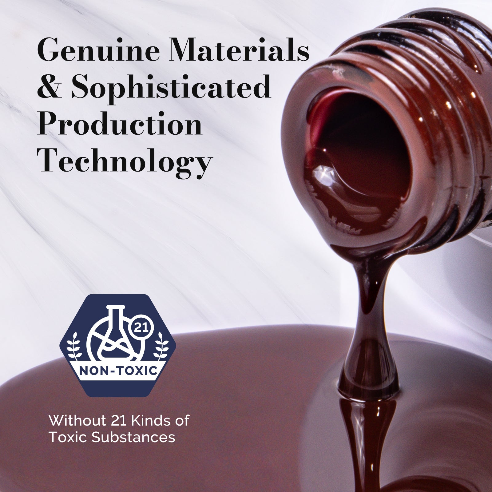 Fleurwee HEMA-Free & HPMA-Free & TPO-Free Gel Nail Polish Plant-based 0.5 fl oz/15ml - P02 Bordeaux red - 图片4