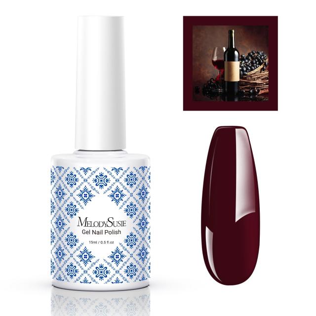 Fleurwee HEMA-Free & HPMA-Free & TPO-Free Gel Nail Polish Plant-based 0.5 fl oz/15ml - P02 Bordeaux red