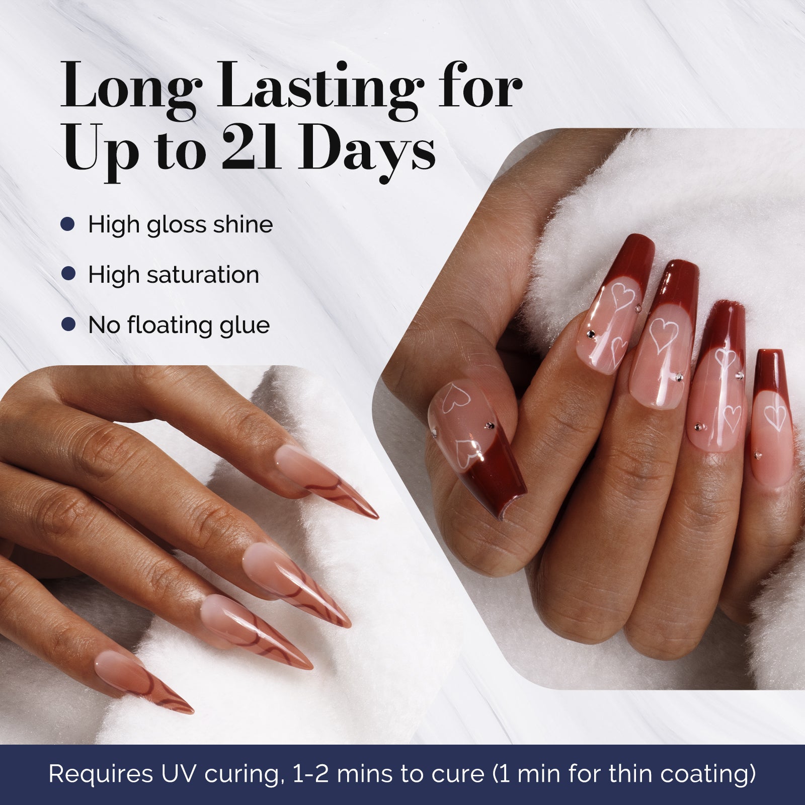 Fleurwee HEMA-Free & HPMA-Free & TPO-Free Gel Nail Polish Plant-based 0.5 fl oz/15ml - P28 Cappuccino - 图片3