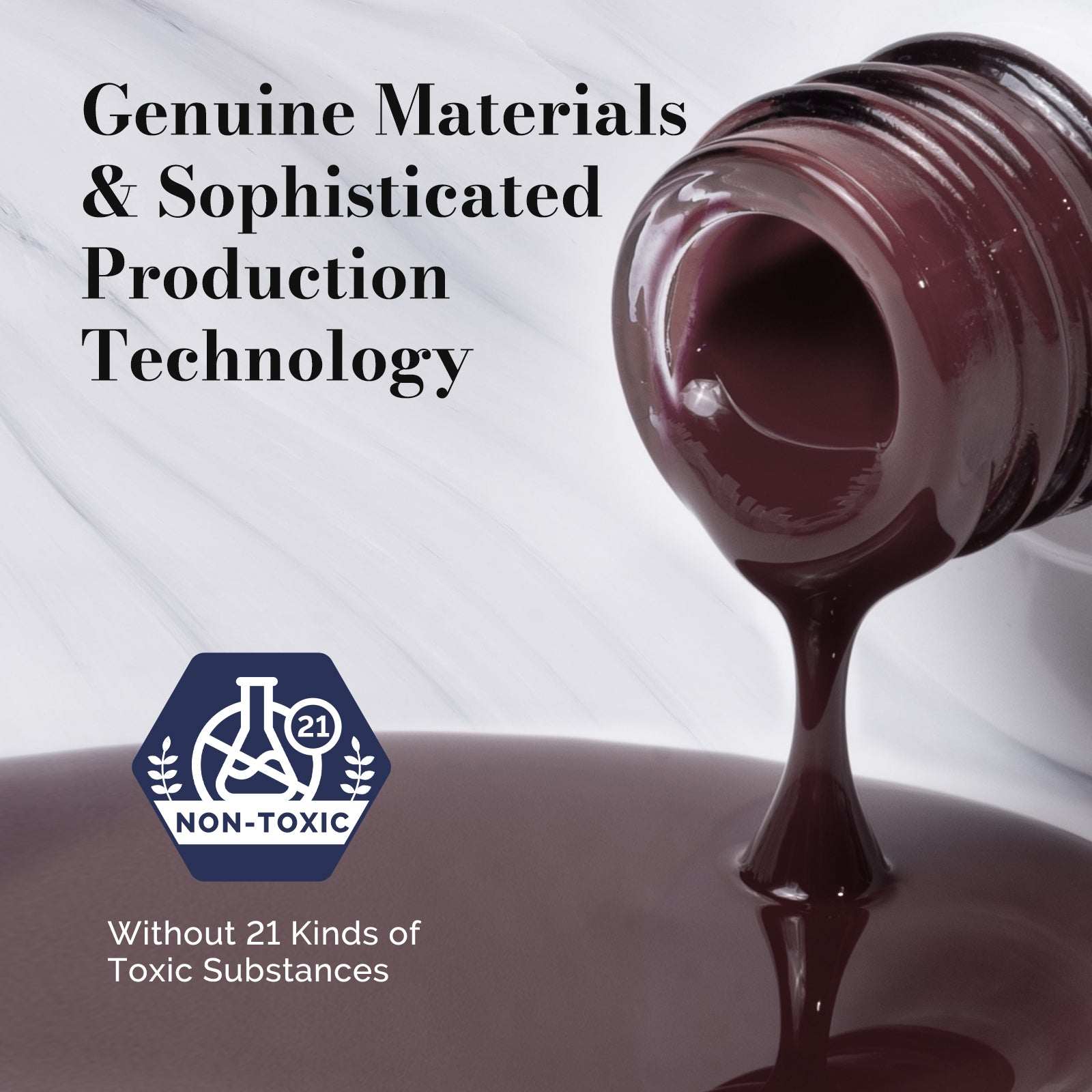 Fleurwee HEMA-Free & HPMA-Free & TPO-Free Gel Nail Polish Plant-based 0.5 fl oz/15ml - P30 Chocolate Mousse - 图片4