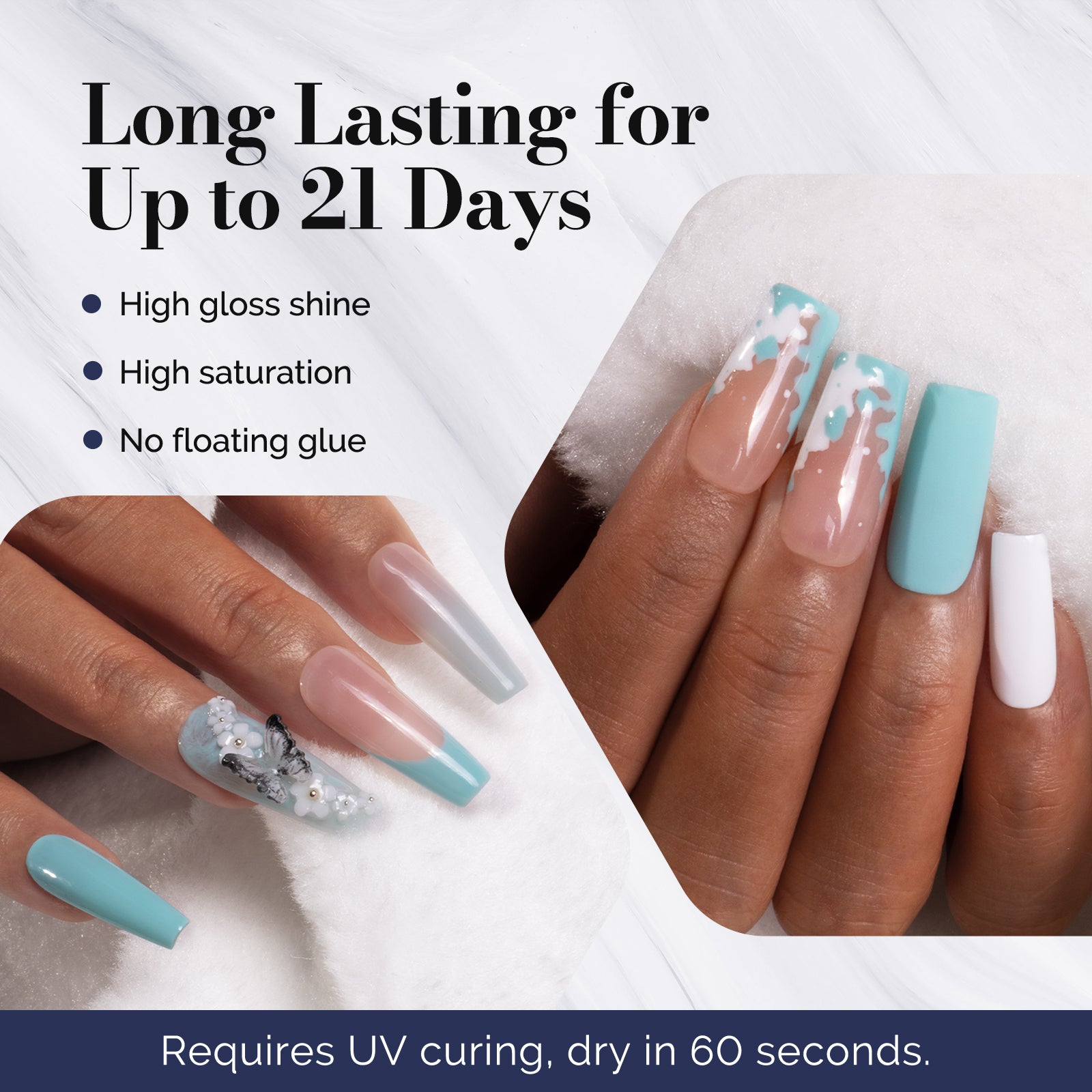 Fleurwee HEMA-Free & HPMA-Free & TPO-Free Gel Nail Polish Plant-based 0.5 fl oz/15ml - P31 Green Succulent - 图片3