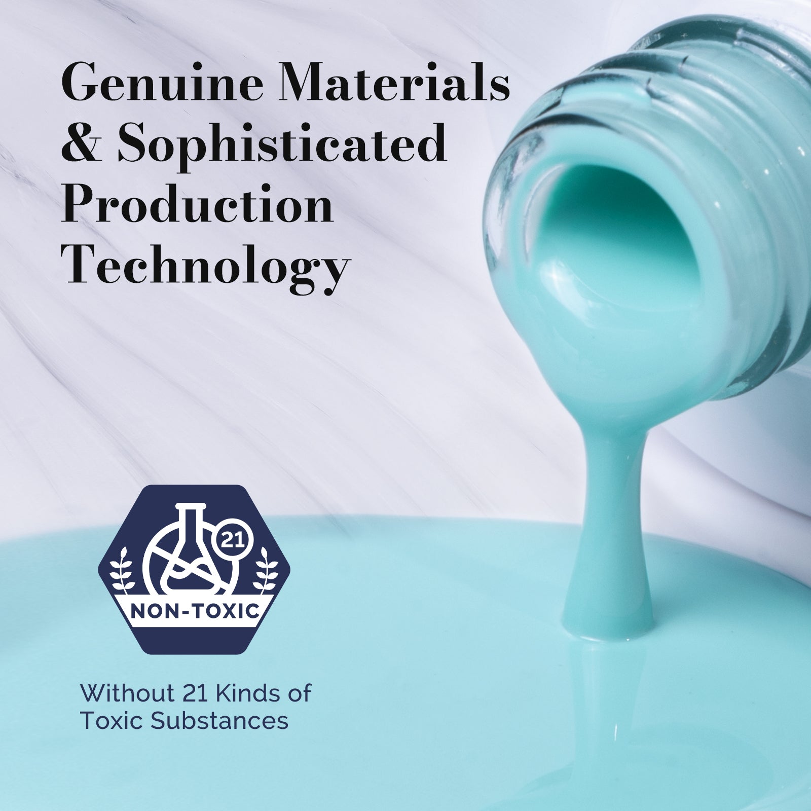 Fleurwee HEMA-Free & HPMA-Free & TPO-Free Gel Nail Polish Plant-based 0.5 fl oz/15ml - P31 Green Succulent - 图片4