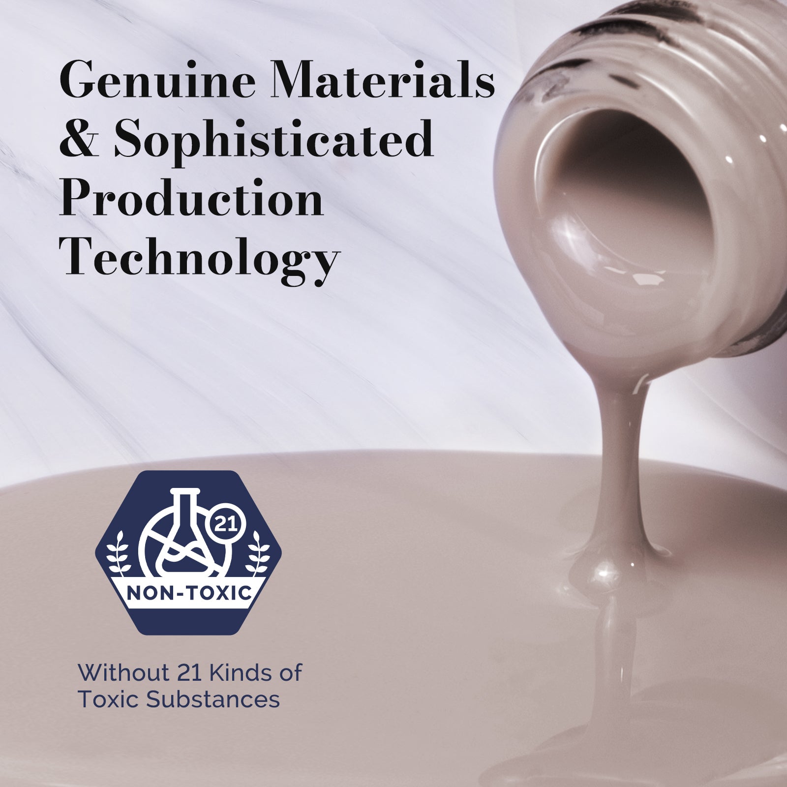 Fleurwee HEMA-Free & HPMA-Free & TPO-Free Gel Nail Polish Plant-based 0.5 fl oz/15ml - P26 Cinnamon Brown - 图片4