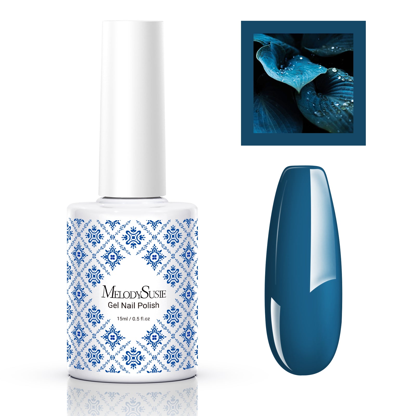 Fleurwee HEMA-Free & HPMA-Free & TPO-Free Gel Nail Polish Plant-based 0.5 fl oz/15ml - P16 Dark Indigo