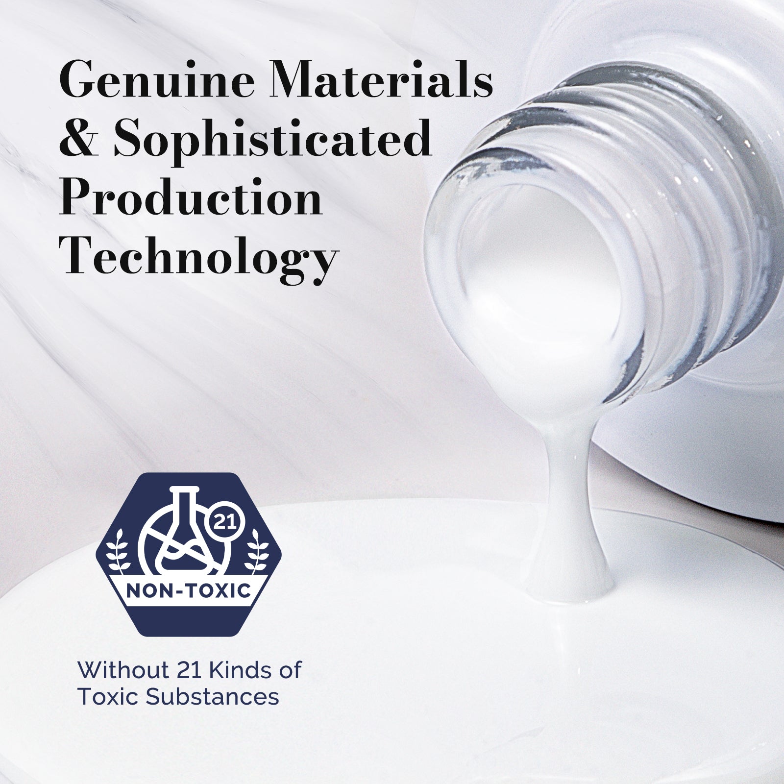 Fleurwee HEMA-Free & HPMA-Free & TPO-Free Gel Nail Polish Plant-based 0.5 fl oz/15ml - P14 Gardenia White - 图片4