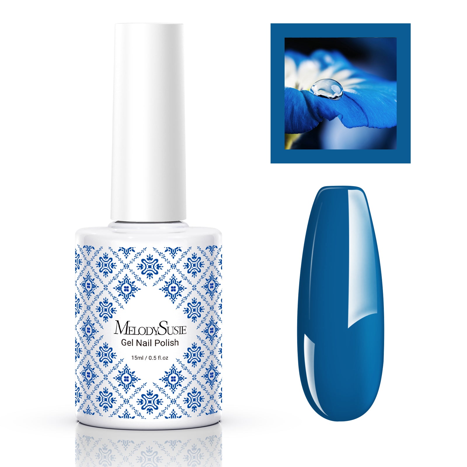 Fleurwee HEMA-Free & HPMA-Free & TPO-Free Gel Nail Polish Plant-based 0.5 fl oz/15ml - P17 Light Indigo