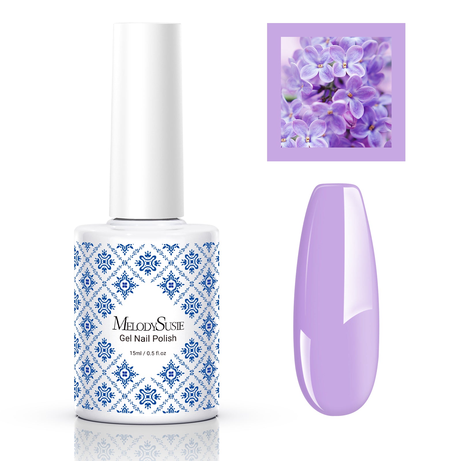 Fleurwee HEMA-Free & HPMA-Free & TPO-Free Gel Nail Polish Plant-based 0.5 fl oz/15ml - P20 Lilac