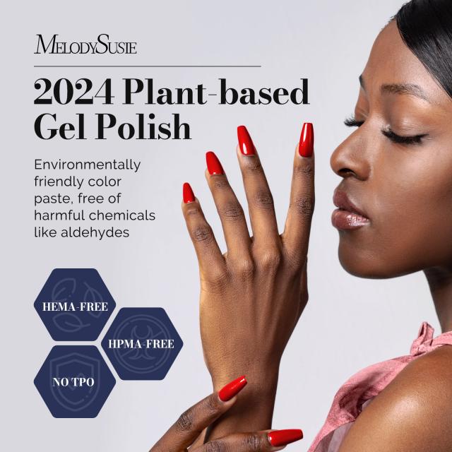 Fleurwee HEMA-Free & HPMA-Free & TPO-Free Gel Nail Polish Plant-based 0.5 fl oz/15ml - P24 Maple Leaf Red