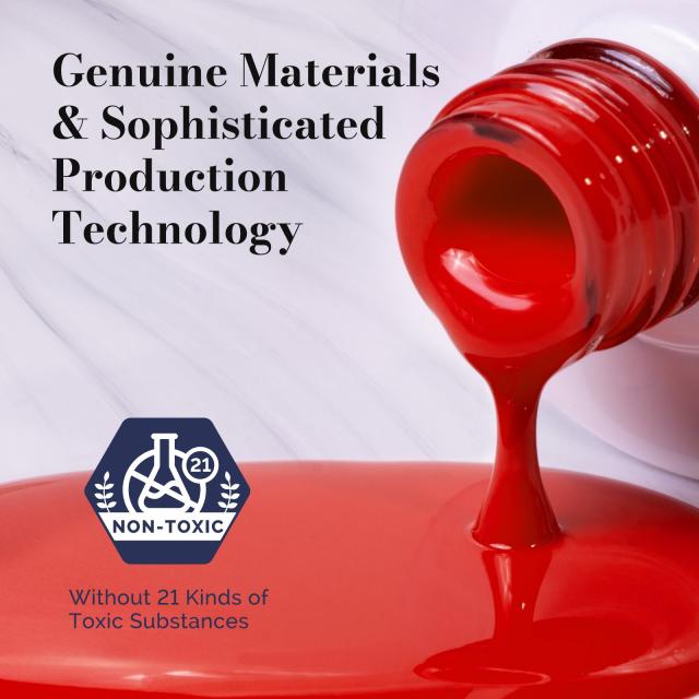 Fleurwee HEMA-Free & HPMA-Free & TPO-Free Gel Nail Polish Plant-based 0.5 fl oz/15ml - P24 Maple Leaf Red