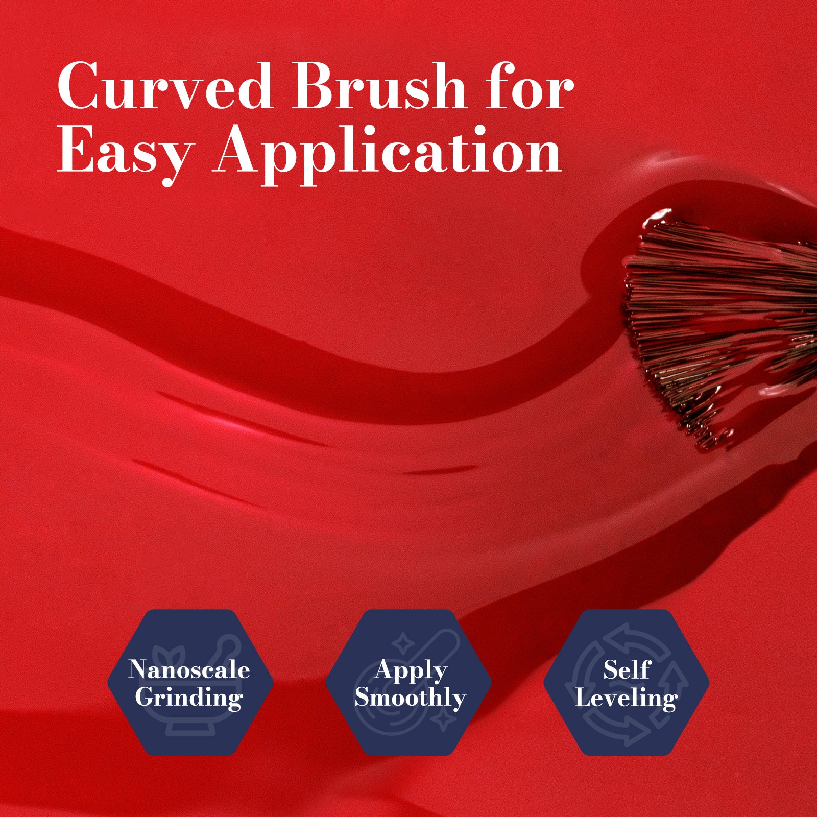 Fleurwee HEMA-Free & HPMA-Free & TPO-Free Gel Nail Polish Plant-based 0.5 fl oz/15ml - P24 Maple Leaf Red - 图片5