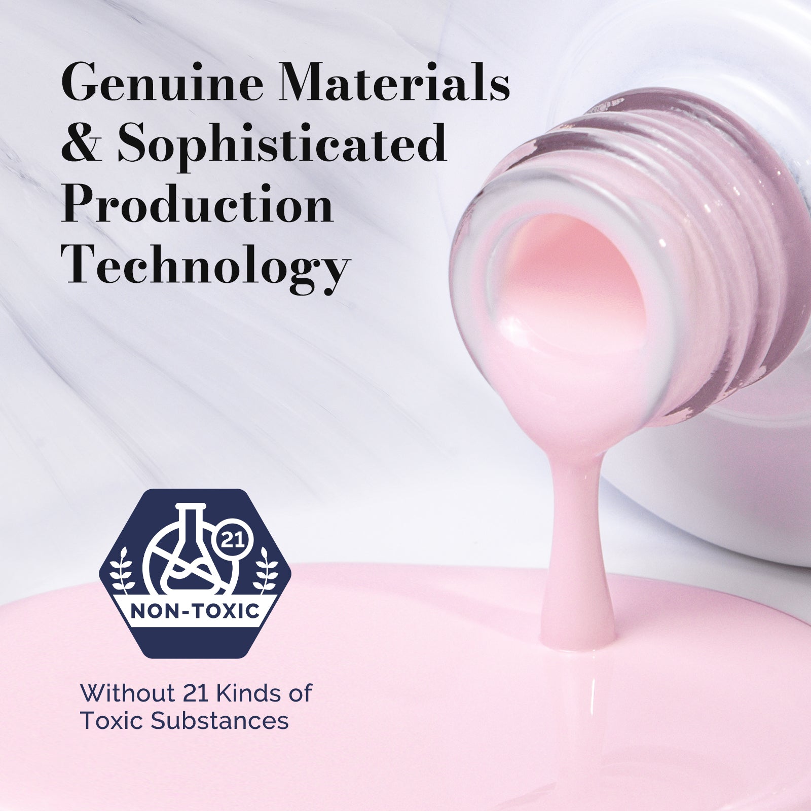 Fleurwee HEMA-Free & HPMA-Free & TPO-Free Gel Nail Polish Plant-based 0.5 fl oz/15ml - P13 Nude Pink Carnation - 图片4