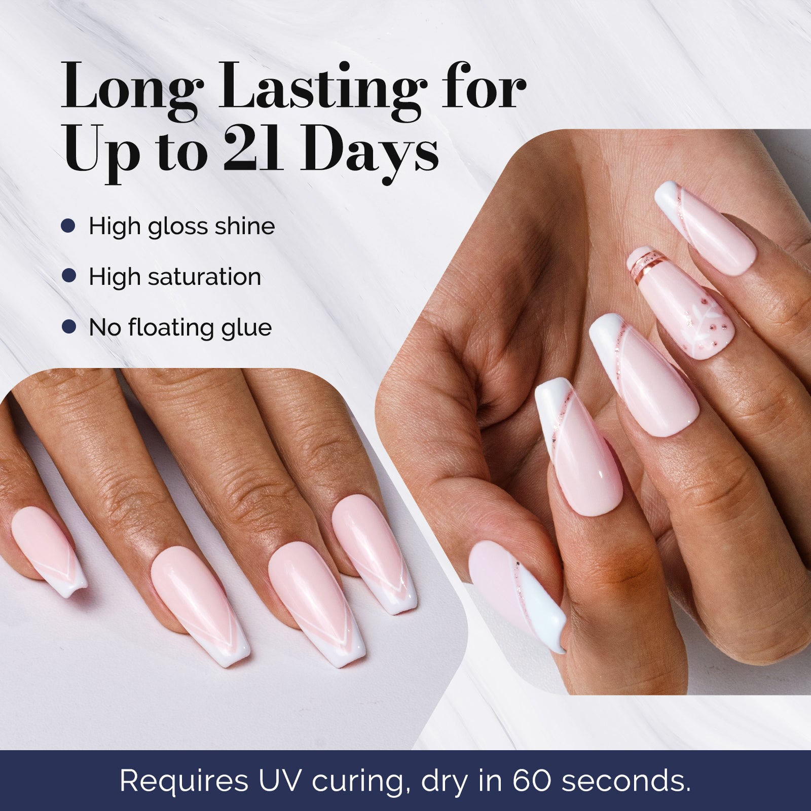 Fleurwee HEMA-Free & HPMA-Free & TPO-Free Gel Nail Polish Plant-based 0.5 fl oz/15ml - P12 Nude Pink Rose - 图片3