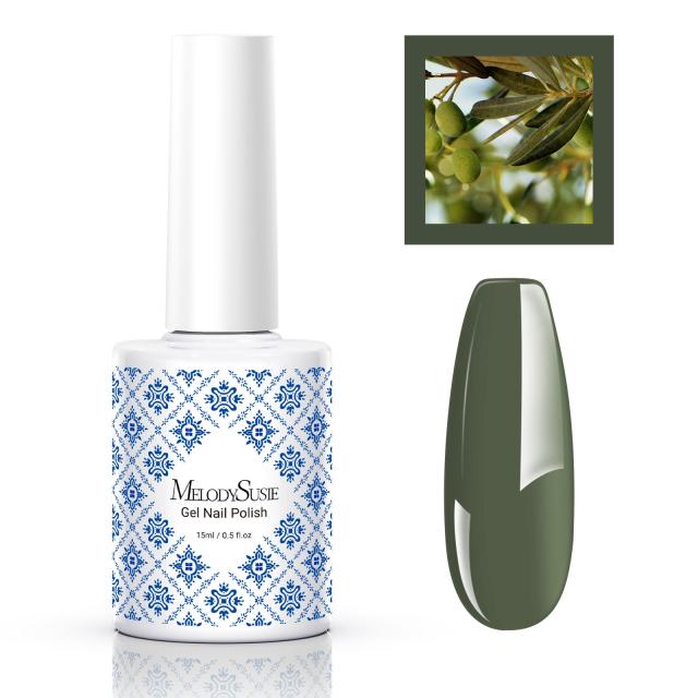 Fleurwee HEMA-Free & HPMA-Free & TPO-Free Gel Nail Polish Plant-based 0.5 fl oz/15ml - P08 Olive Green