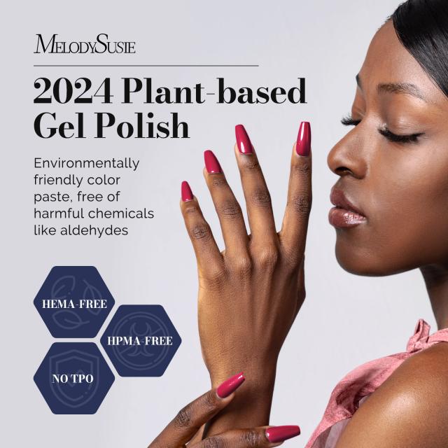 Fleurwee HEMA-Free & HPMA-Free & TPO-Free Gel Nail Polish Plant-based 0.5 fl oz/15ml - P22 Raspberry Red