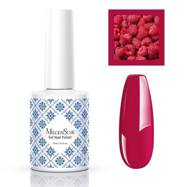Fleurwee HEMA-Free & HPMA-Free & TPO-Free Gel Nail Polish Plant-based 0.5 fl oz/15ml - P22 Raspberry Red