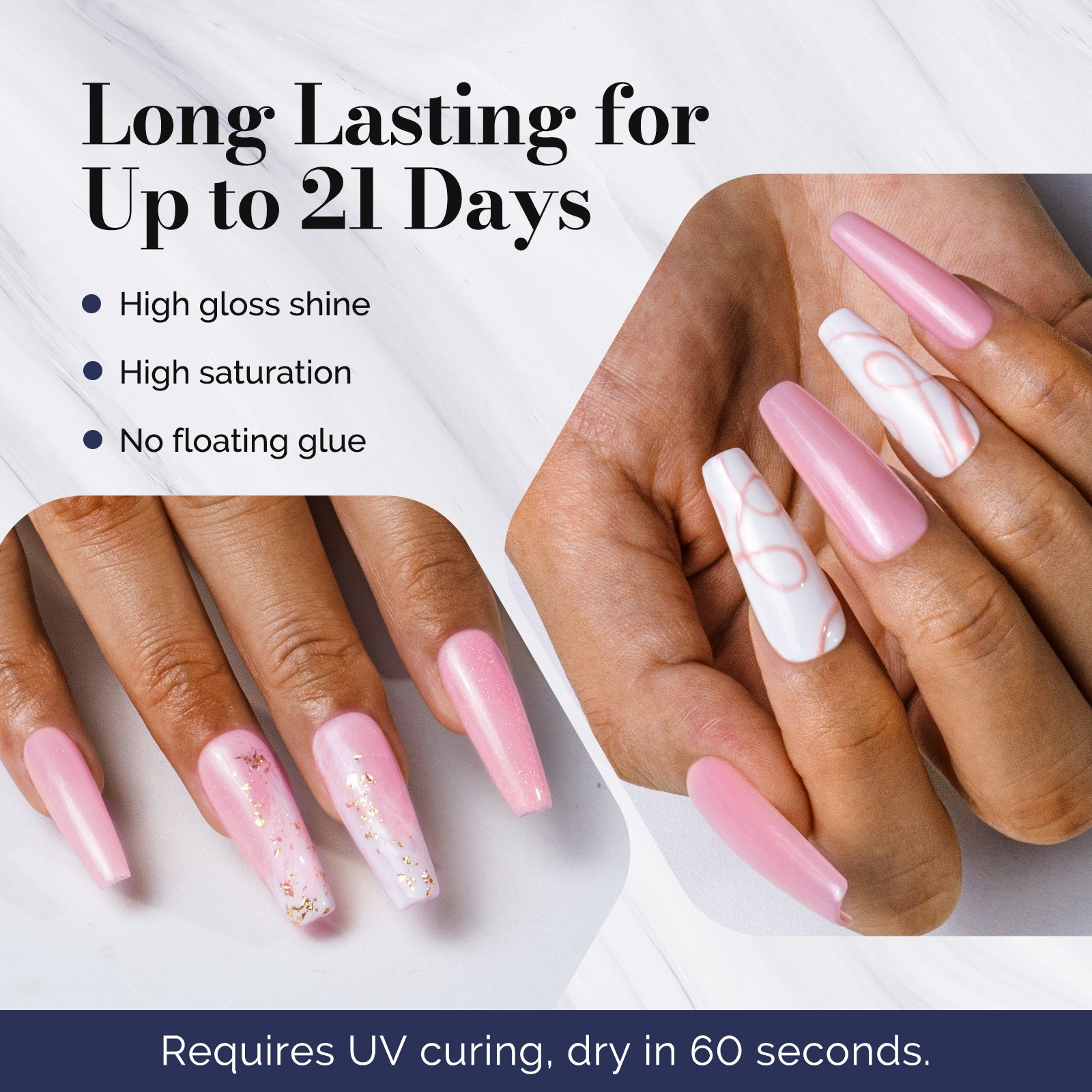 Fleurwee HEMA-Free & HPMA-Free & TPO-Free Gel Nail Polish Plant-based 0.5 fl oz/15ml - P11 Sunshine Peony Pink - 图片3