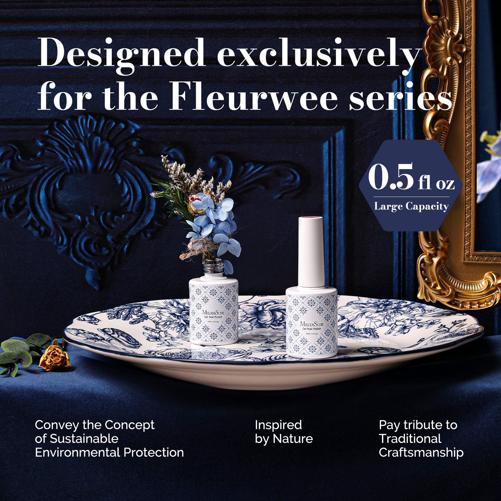 Fleurwee HEMA-Free & HPMA-Free & TPO-Free Gel Nail Polish Plant-based 0.5 fl oz/15ml - P10 Sunshine Rose - 图片6