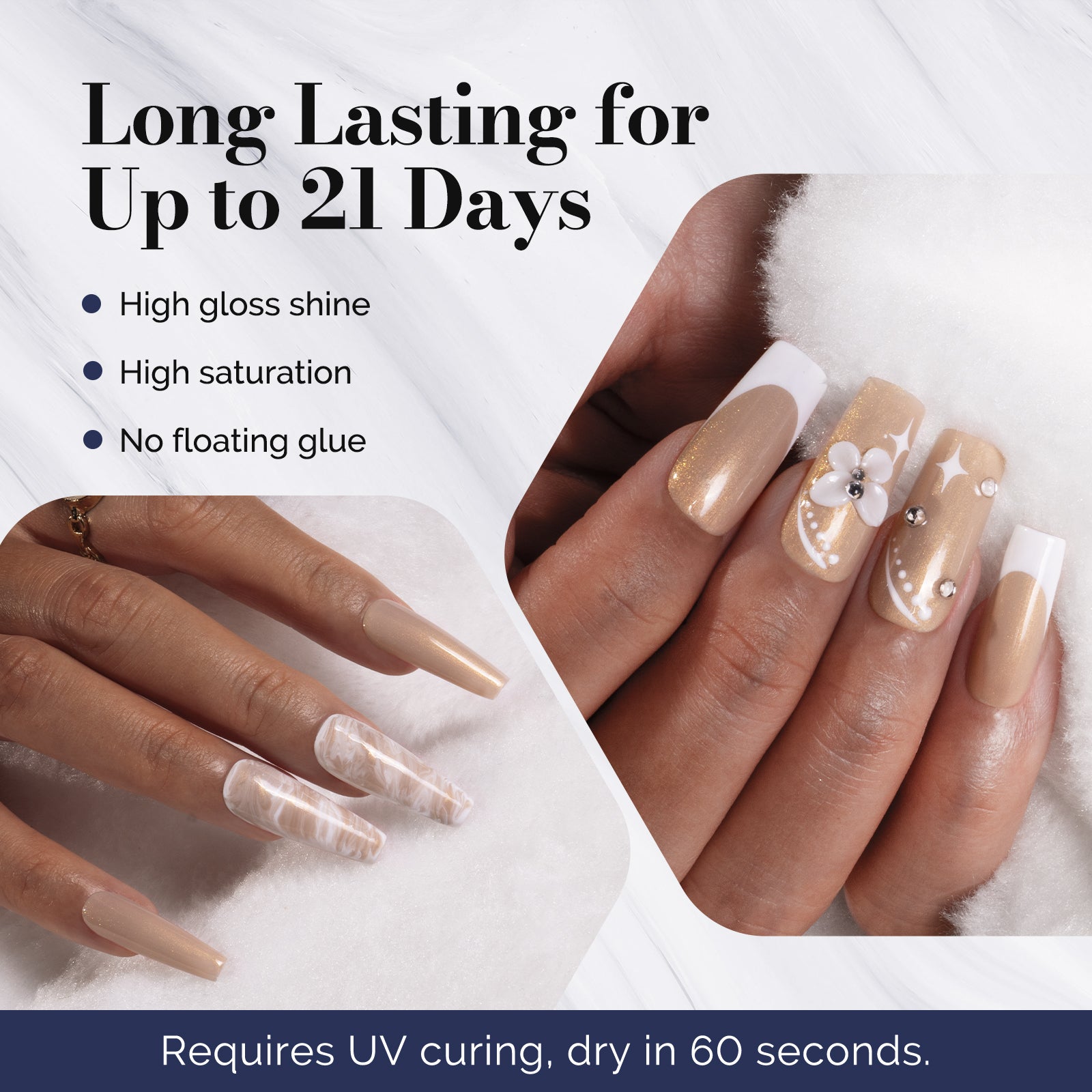 Fleurwee HEMA-Free & HPMA-Free & TPO-Free Gel Nail Polish Plant-based 0.5 fl oz/15ml - P33 Vetiver Gold - 图片3