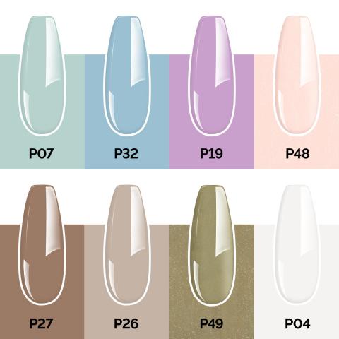 Fleurwee HEMA-Free & HPMA-Free & TPO-Free Plant-Based Floral Pathways Gel Polish Gift Box - 8 Colors