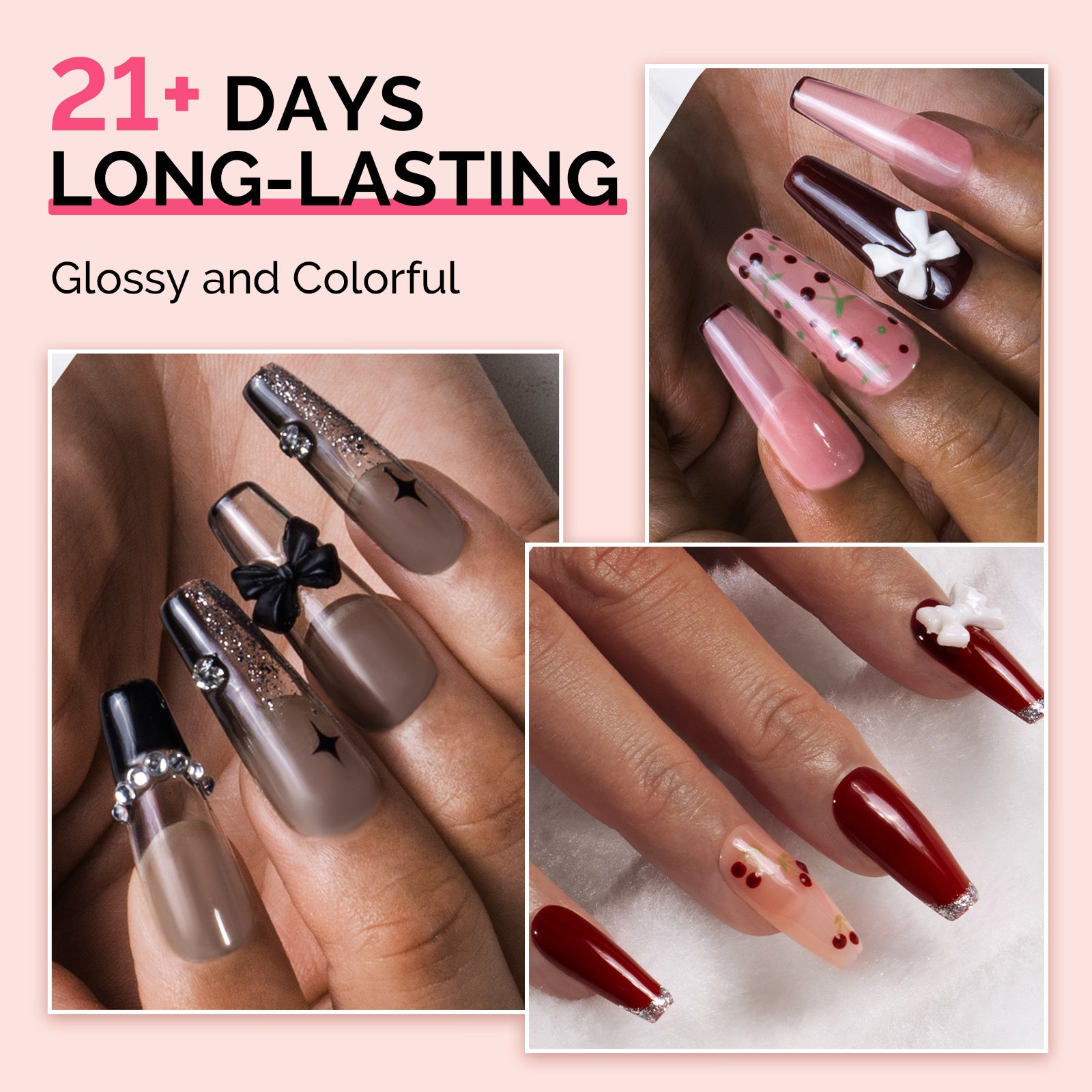 Fleurwee HEMA-Free & HPMA-Free & TPO-Free Plant-Based Floral Pathways Gel Polish Gift Box - 8 Colors - 图片4