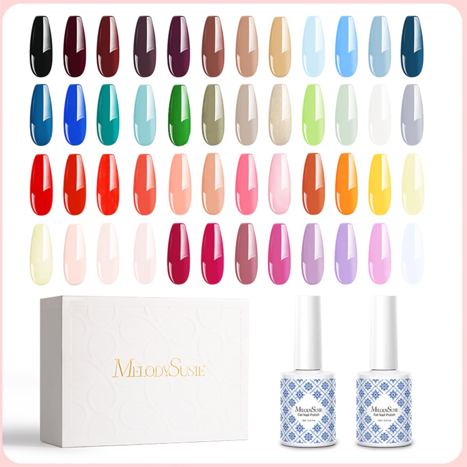 Fleurwee HEMA-Free & HPMA-Free & TPO-Free Plant-based Gel Nail Polish - 48 Colors