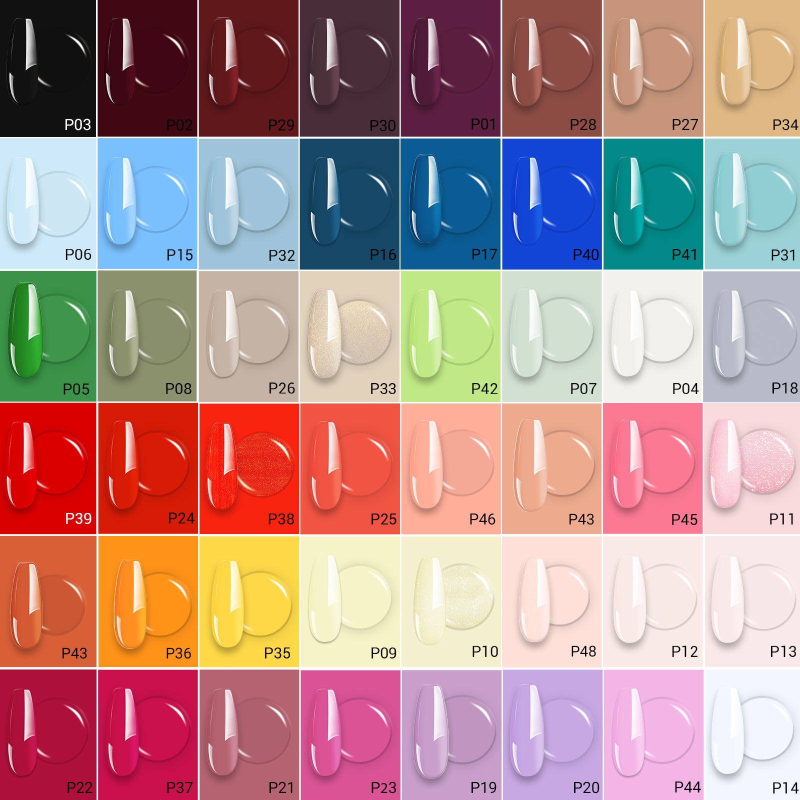 Fleurwee HEMA-Free & HPMA-Free & TPO-Free Plant-based Gel Nail Polish - 48 Colors - 图片2