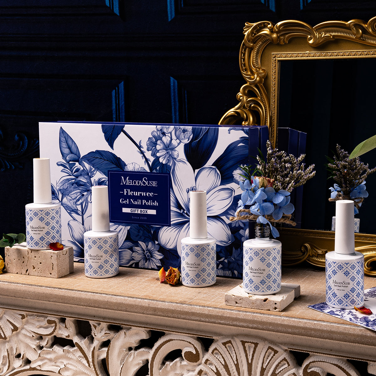 Fleurwee HEMA-Free & HPMA-Free & TPO-Free Plant-based Gel Nail Polish Serenity Bloom Gift Box - 0.5 fl oz/15ml - 图片7