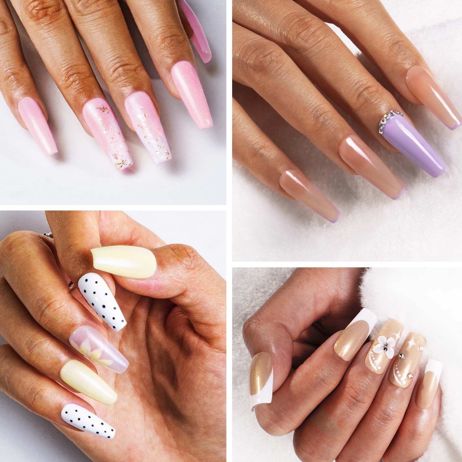 Fleurwee HEMA-Free & HPMA-Free & TPO-Free Plant-based Gel Nail Polish 8+1 Set - Macaron Palette - 图片5