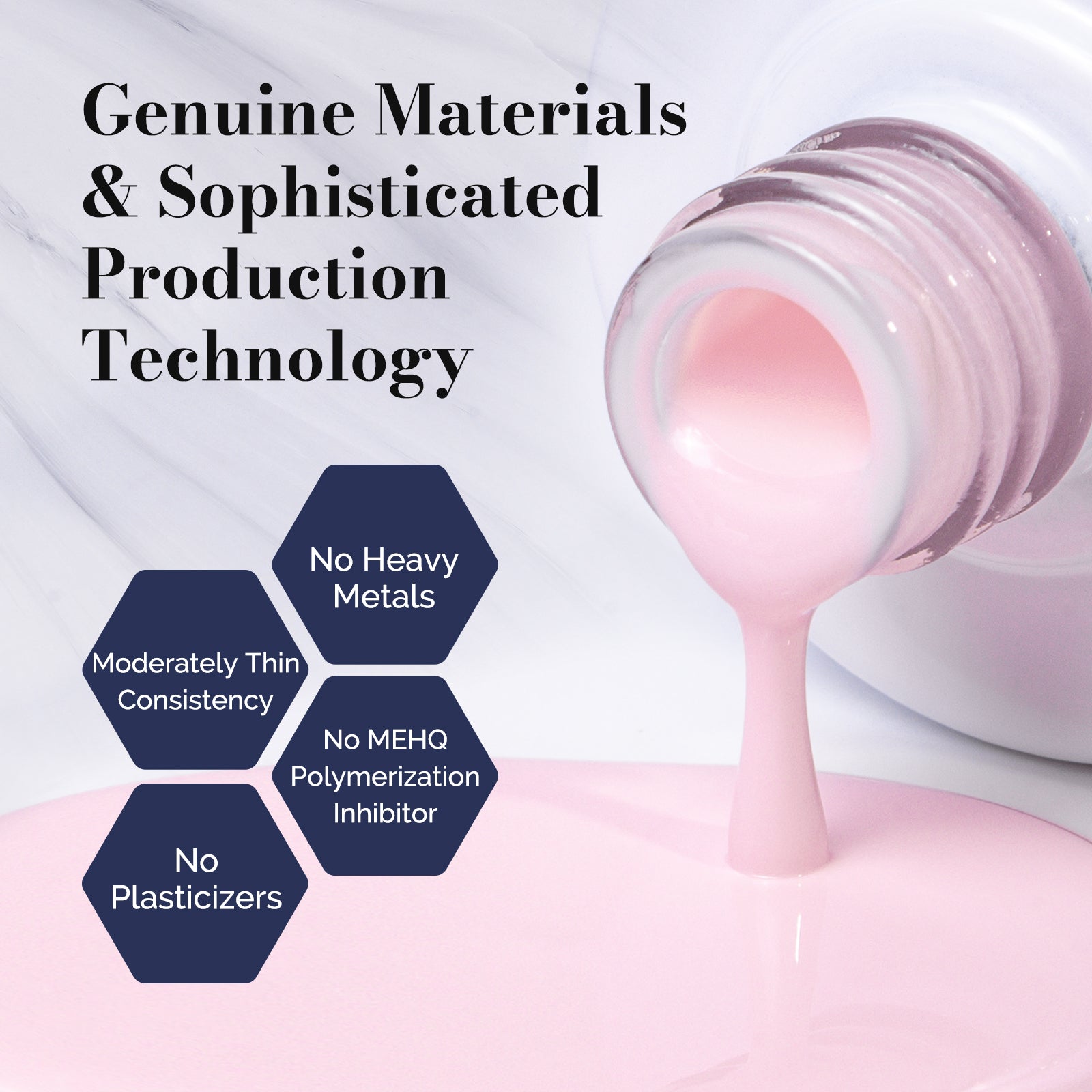 Fleurwee HEMA-Free & HPMA-Free & TPO-Free Plant-based Gel Nail Polish Set (0.5 fl oz/15ml) - Fresh Color - 图片4