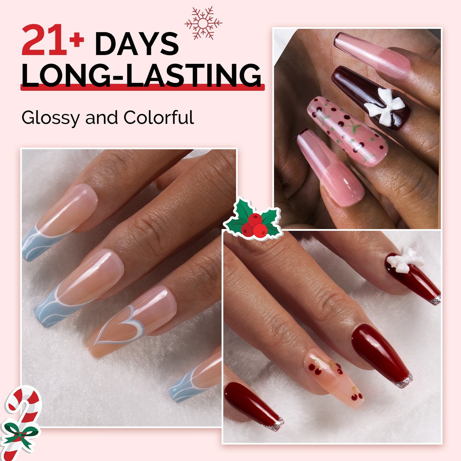 Fleurwee HEMA-Free & HPMA-Free & TPO-Free Plant-Based Gel Nail Polish Set - 64 Colors - 图片4