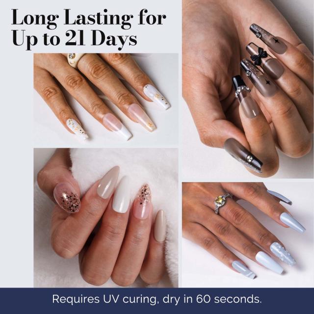 Fleurwee HEMA-Free & HPMA-Free & TPO-Free Plant-based Gel Nail Polish 8+1 Set - Sporty Chic