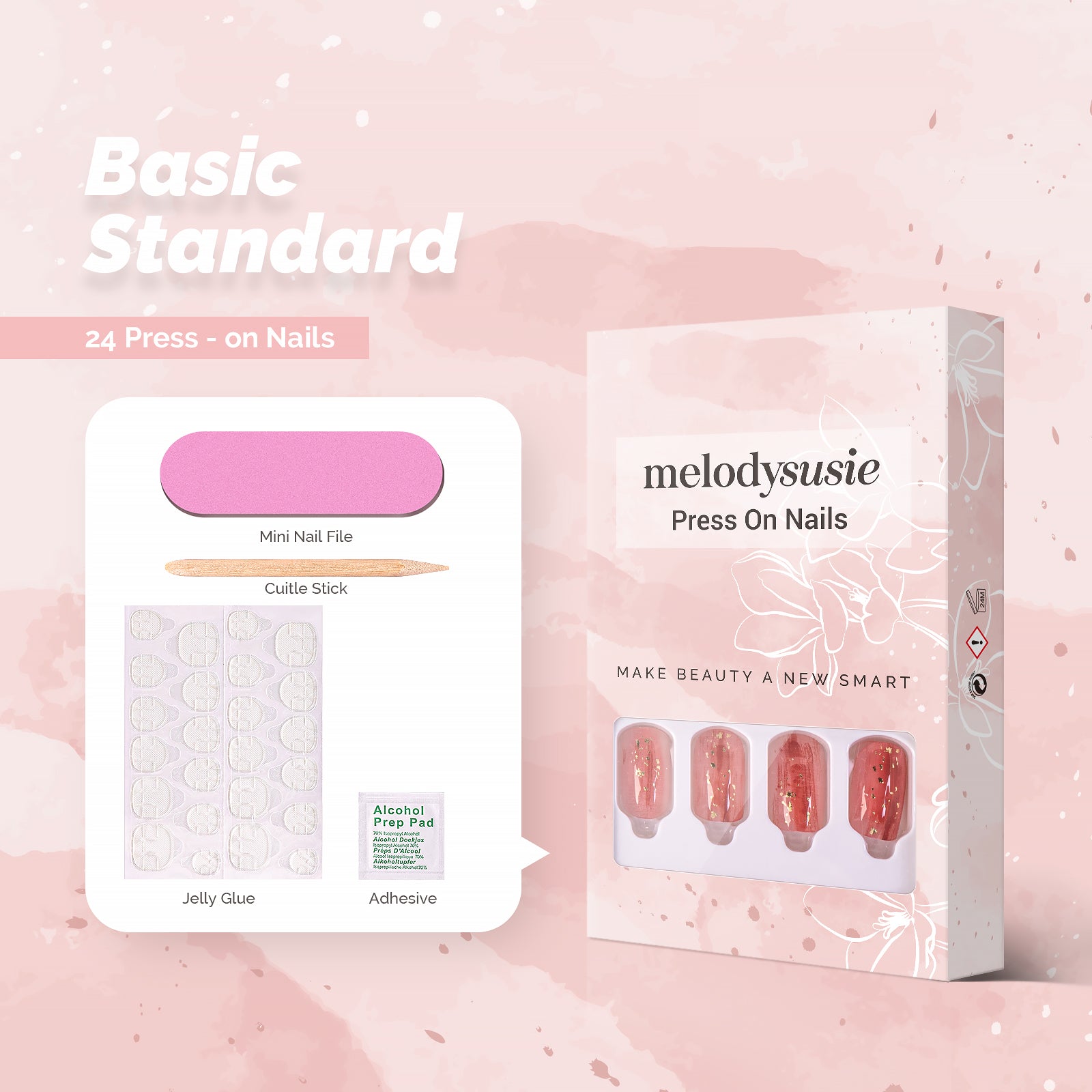 Flush Acrylic Press On Nails Kits - 图片3