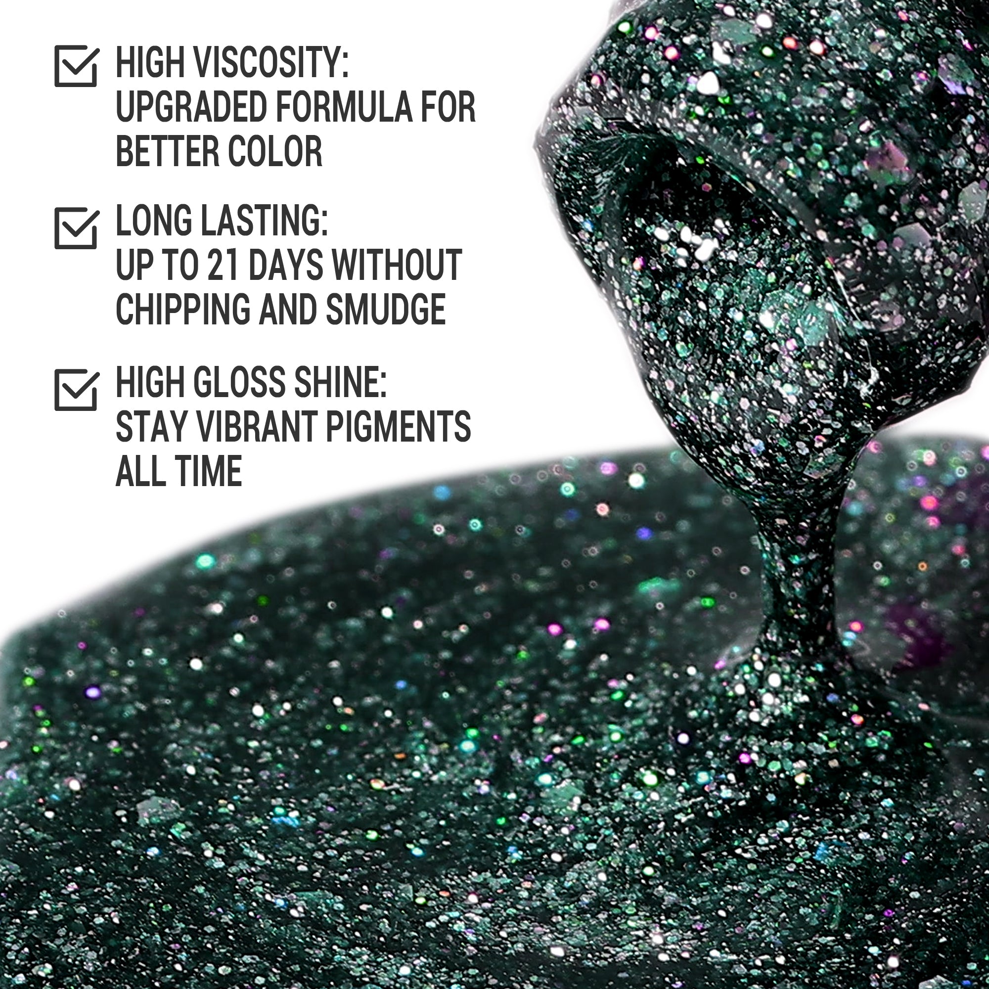 Z215 Forest Green - TPO-Free Thick Gel Nail Polish(15ml) - 图片2