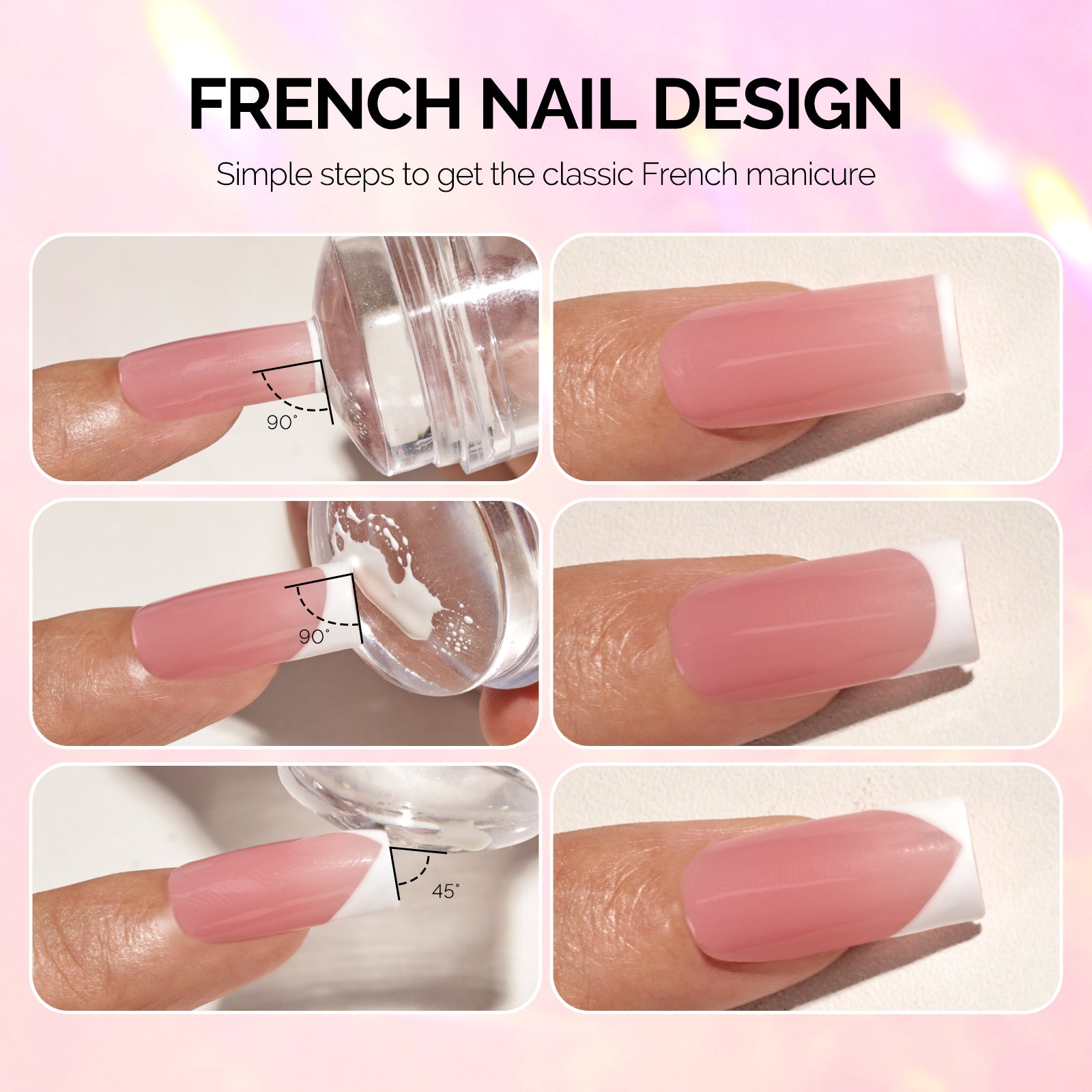 French Nail Stamper Kit 2PCS - Clear - 图片5