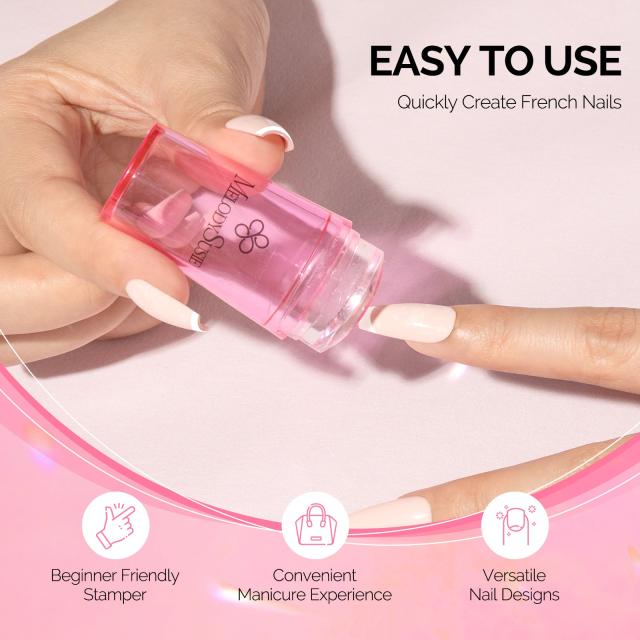 French Nail Stamper Kit 2PCS - Pink