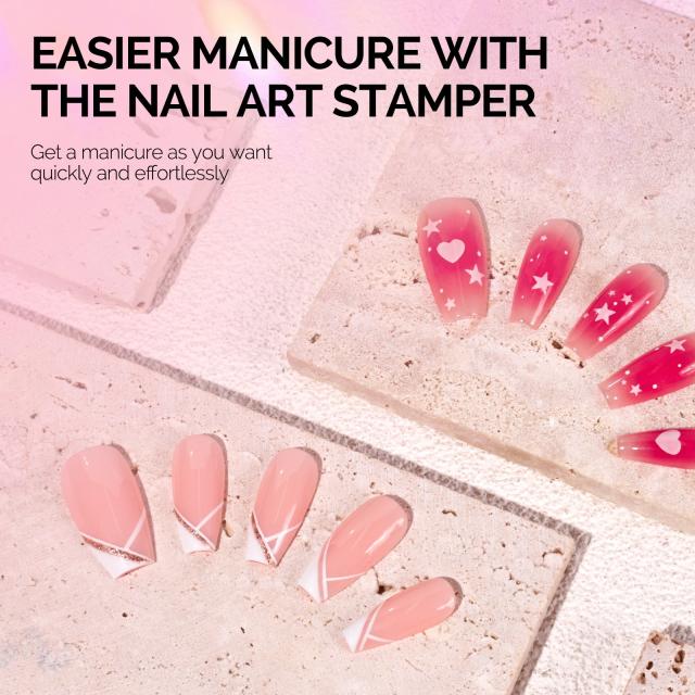 French Nail Stamper Kit 2PCS - Pink