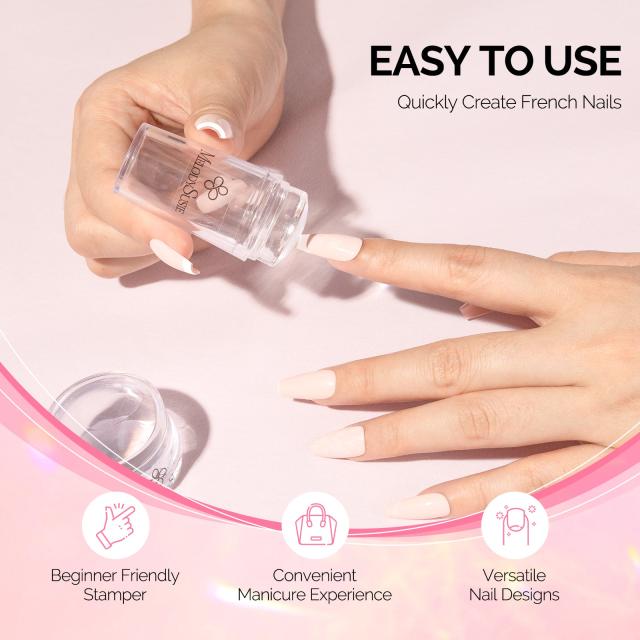 French Nail Stamper Kit 4PCS - Clear