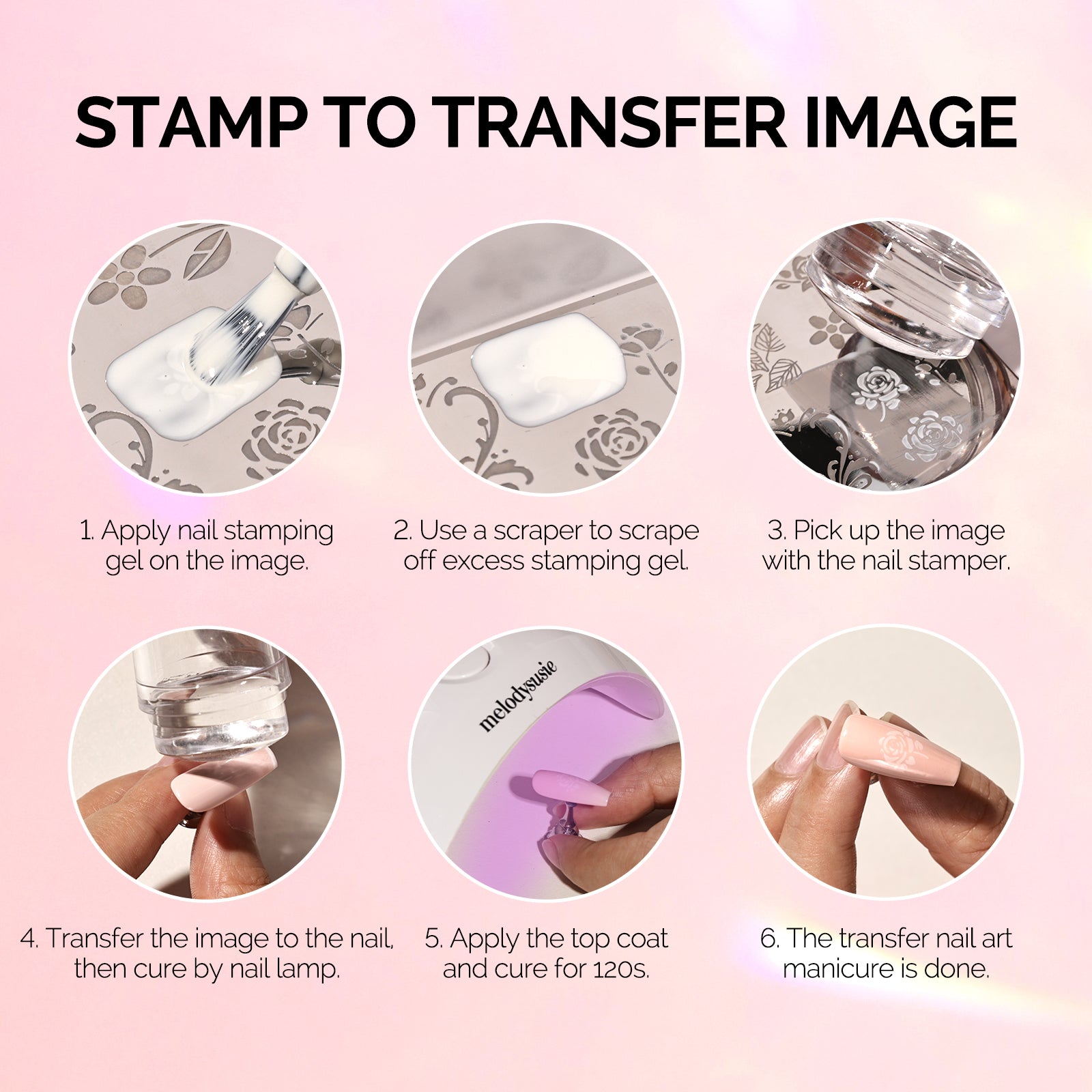 French Nail Stamper Kit 4PCS - Clear - 图片5