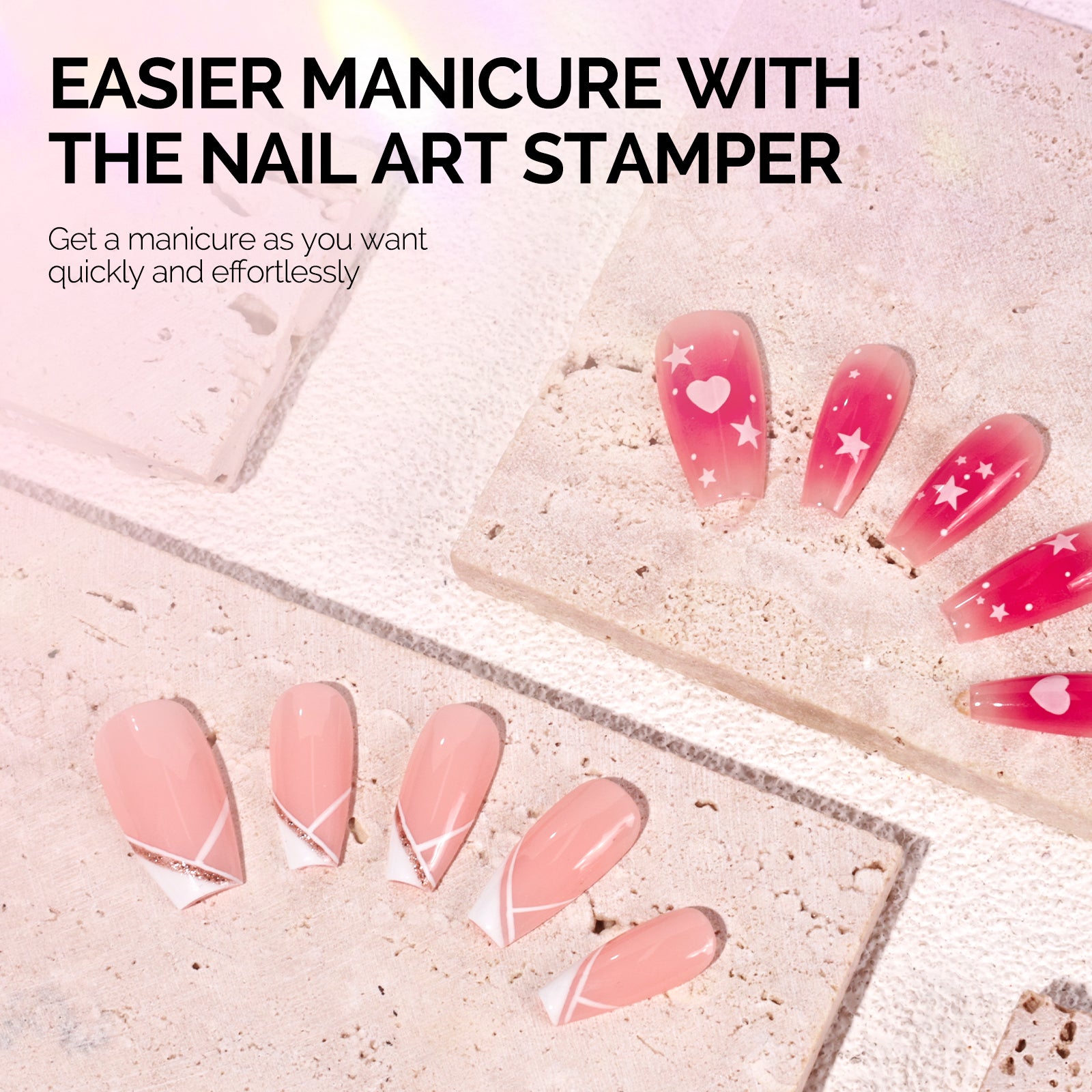French Nail Stamper Kit 4PCS - Clear - 图片6