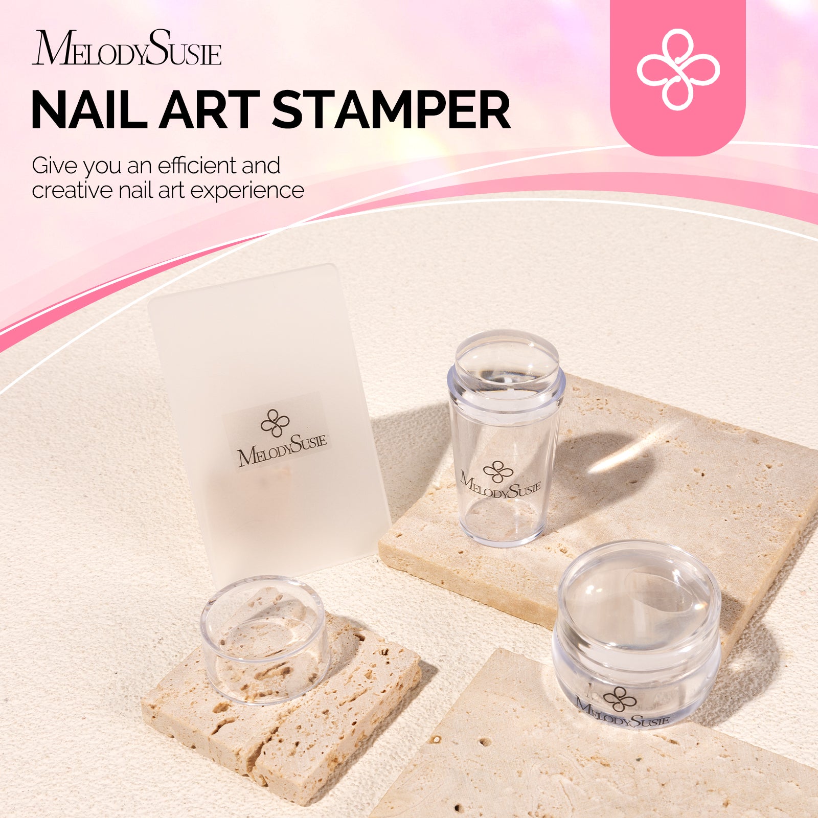 French Nail Stamper Kit 4PCS - Clear - 图片7