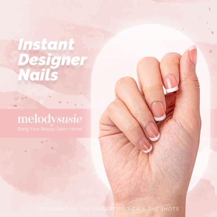 French Pudding Acrylic Press On Nails Kits