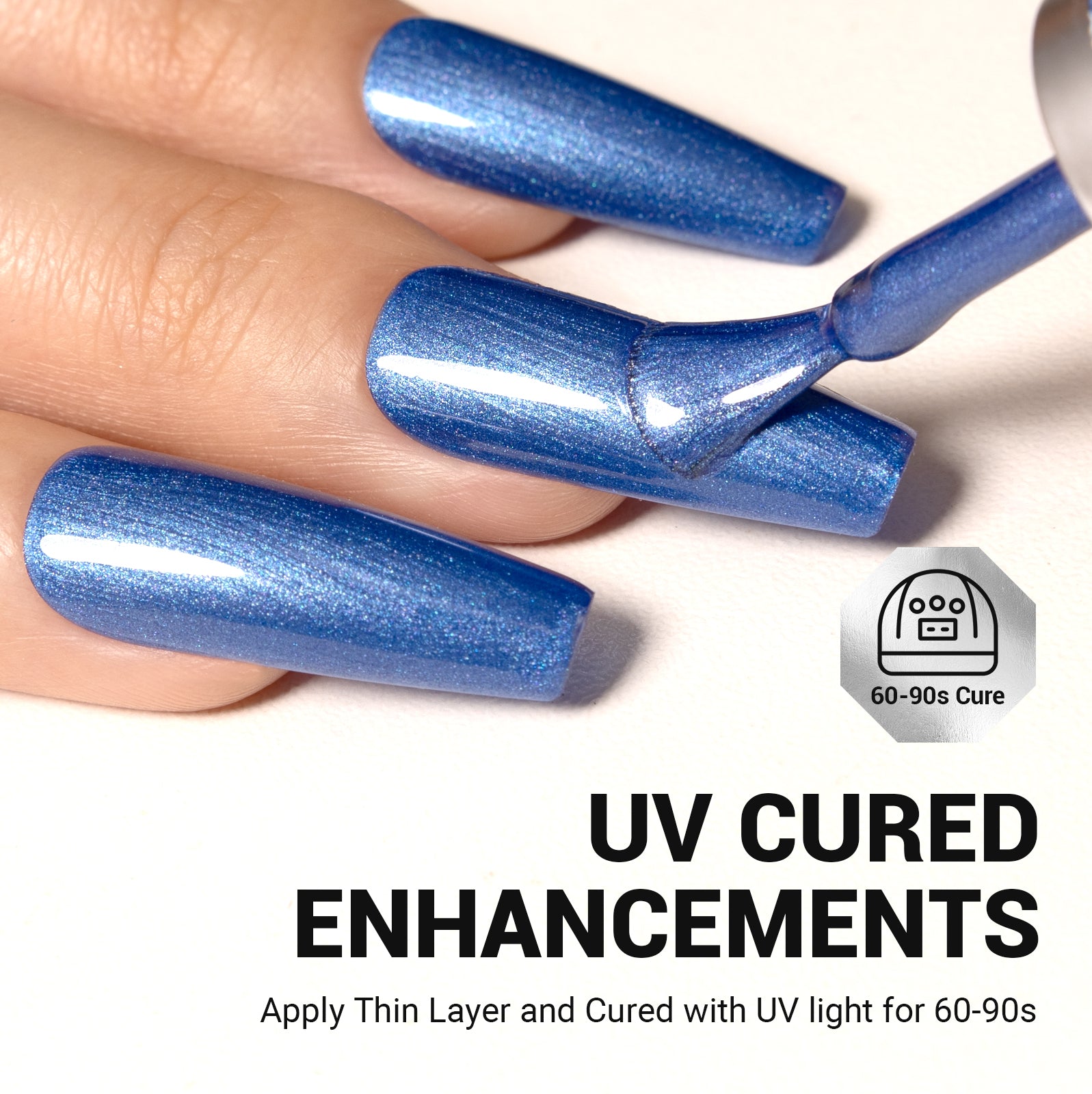 G187 Cyber Blue Neon - TPO-Free Thick Gel Nail Polish(15ml) - 图片5