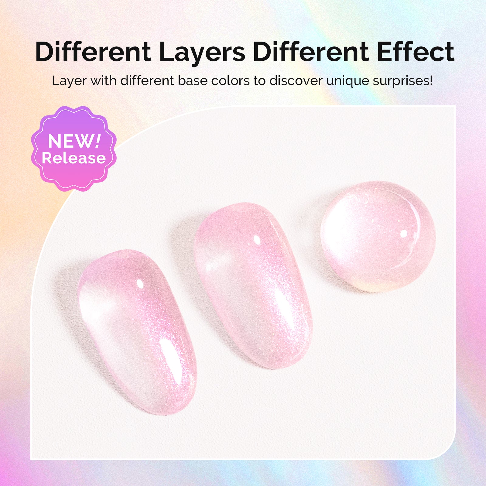 G2607 Shimmer Pearl Pink - TPO-Free Thick Gel Nail Polish(15ml) - 图片4