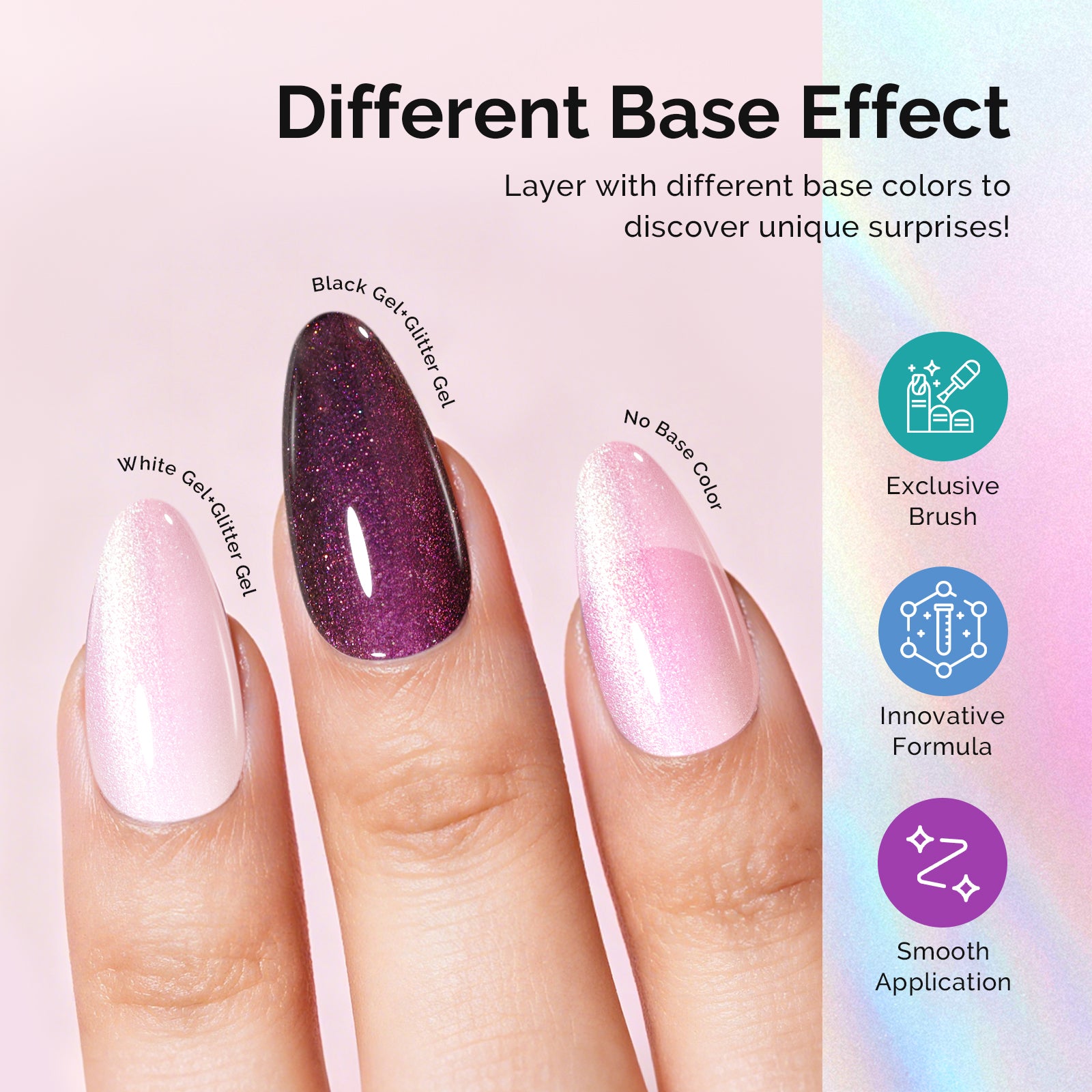 G2607 Shimmer Pearl Pink - TPO-Free Thick Gel Nail Polish(15ml) - 图片5