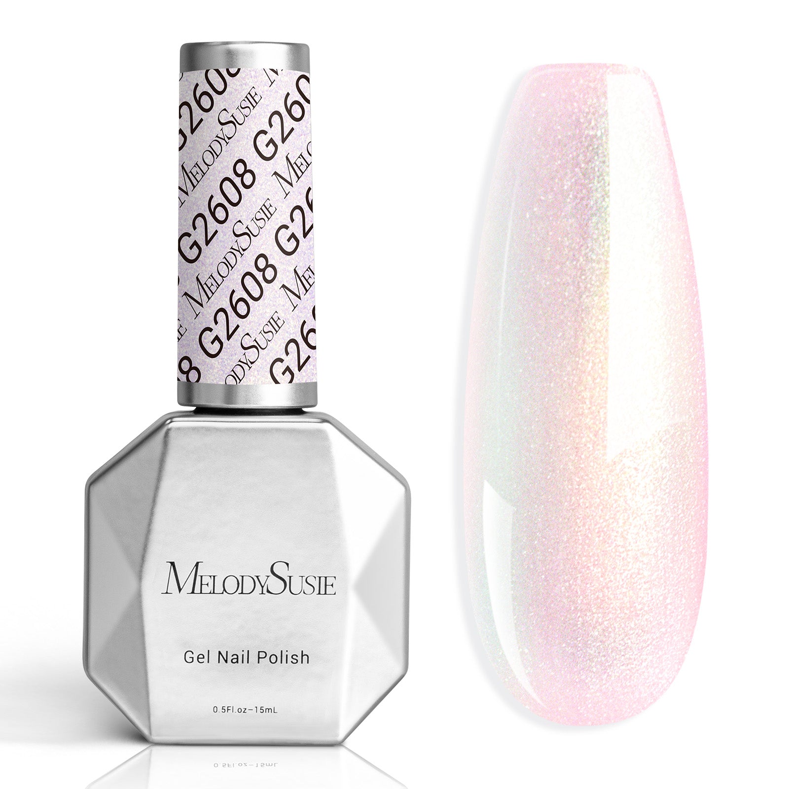 G2608 Shimmer Aurora Yellow Pink - TPO-Free Thick Gel Nail Polish(15ml)