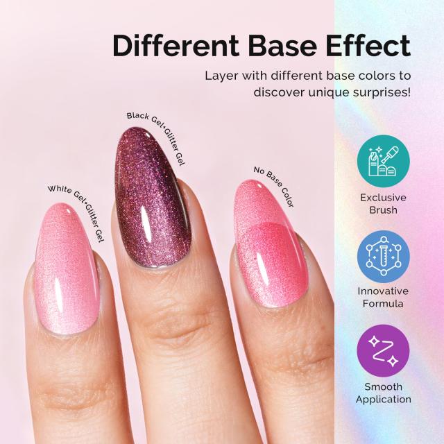 G2609 Jelly Pink Aurora Shimmer - TPO-Free Thick Gel Nail Polish(15ml)