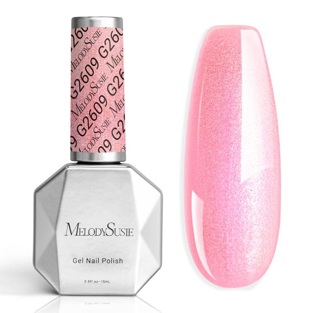 G2609 Jelly Pink Aurora Shimmer - TPO-Free Thick Gel Nail Polish(15ml)